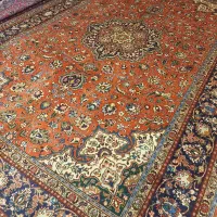 قالی ۶متری دستباف تبریز زمینه روناس رنگ گیاهی|فرش|تهران, اکباتان|دیوار