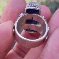 انگشتر نقره قدیمی لاجورد افغان|جواهرات|بندرعباس, |دیوار