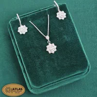 نیم ست نقره طرح شکوفه گل|جواهرات|تهران, جوادیه تهرانپارس|دیوار