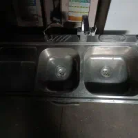 سینک دو لگن توکار استیل عمیق