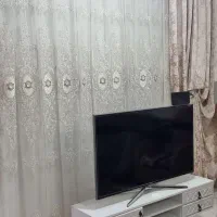 پرده .تور گل برجسته و دستک پتینه|پرده، رانر، رومیزی|مشهد, عسگریه|دیوار