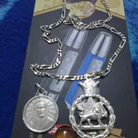 پلاک زنجیر نقره