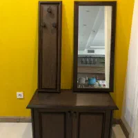 ست ۳ تکه جاکفشی آینه و رخت آویز