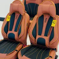 چرخش عمده و تک روکش صندلی ماشین خارجی