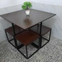 صندلی و میزناهارخوری کمجا مربع