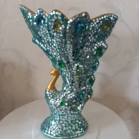 گلدان آینه کاری شده