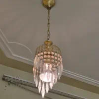 ۳ عدد لوستر کریستالی قدیمی سالم|لوستر و چراغ آویز|شیراز, قصرالدشت|دیوار
