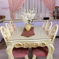 میز ناهار خوری ۶نفره پلیمری