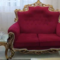 مبلمان هفت نفره، میز عسلی و میز جلو|مبلمان خانگی و میز عسلی|رشت, عینک|دیوار