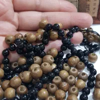 مهره چوبی و سنگ طبیعی اونیکس (عقیق سیاه) اصل|جواهرات|تهران, اقدسیه|دیوار