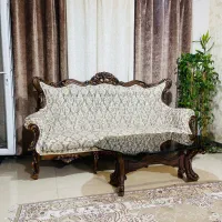 مبل سلطنتی استیل چوب راش|مبلمان خانگی و میز عسلی|رشت, گلسار|دیوار