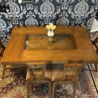 غذاخوری شش نفره چوبی