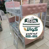 تختخواب ۲ طبقه دکمه کش چرمی کوالا