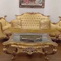 مبلمان و ناهارخوری دو رو منبت پارچه ایتالیایی|مبلمان خانگی و میز عسلی|تهران, سعادت‌آباد|دیوار