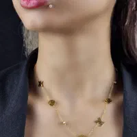 نمونه گردنبند لوئیز ویتون استیل مارک اصلی طرح طلا