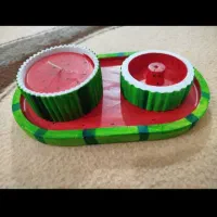 شمع و جاعودی و اردو خوری یلدایی|ظروف سرو و پذیرایی|نورآباد, |دیوار