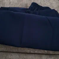 شلوار بگ مازاراتی سرمه ای گرم بالا