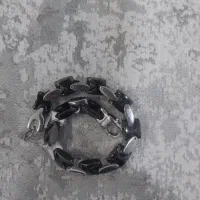 دستبند استیل پسرانه رنگ صابت درحدنو