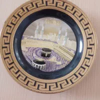 بشقاب کعبه طلا کاری۲۴ عیار