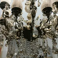 لوستر برنج|لوستر و چراغ آویز|آبیک, |دیوار