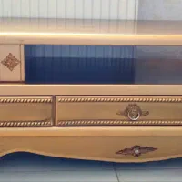 میزتلویزیون طلائی