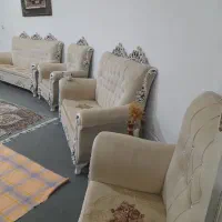 مبل نیمه سلطنتی ۷نفره با۳عدد عسل خوری قیمت ۷ملیون|مبلمان خانگی و میز عسلی|مشهد, تبادکان|دیوار