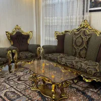 مبلمان سلطنتی یا استیل ۹ نفره فوق العاده تمیز ونو