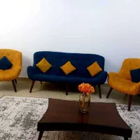 فروش مبل نیم ست چستر ۵ نفره همراه میز