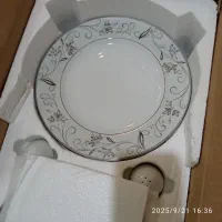 سرویس پذیرایی چینی زرین اصل ۱۸نفره نو ظروف غذاخوری