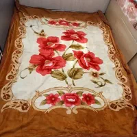 دو عدد پتو گلبافت دورو سالم و تمیز