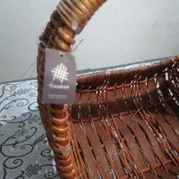 .سبد حصیری تزیینی مارک حصیران.