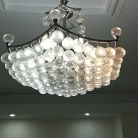 لوستر کریستالی خارجی سالم و تمیز