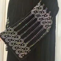 عبا مخمل اصل با نگین های هفت رنگ اصل|لباس|مریوان, |دیوار