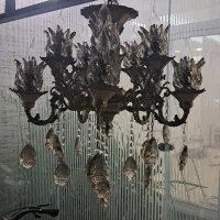 یک جفت لوستر برنز سالم بدون شکستگی