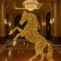 فروش مجسمه فلزی اسب ابعاد واقعی