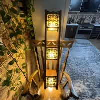 اباژور ایستاده چوبی سالم و نو|چراغ خواب و آباژور|نوشهر, |دیوار