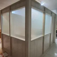 پارتیشن اداری ام دی اف و شیشه
