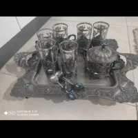 فنجان تیوپر نگین دار طاوسی