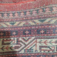 یک جفت فرش دستباف لاکی رنگ بته میر اراک|فرش|شهریار, شهریار|دیوار