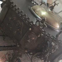 منقل هشت ضلعی قدیمی شاهنشاهی|کلکسیون اشیاء عتیقه|شیراز, گویم|دیوار