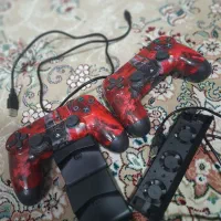 دسته ps4 فن خنک کننده و شارژر دسته