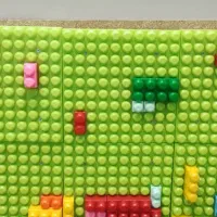 صفحه لگو دیواری با ام دی اف و دو کیلو لگو