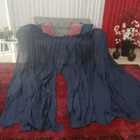 پرده حریر ساده یا آستری پرده گل دار وپرده سورمه|پرده، رانر، رومیزی|شاهینشهر, عطار|دیوار