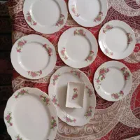 سرویس گل سرخی دست کامل .سالم در حد نو