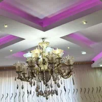 فروش یک عدد لوستر برنزو به همراه دیوارکوب ست  جدید