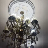یک جفت لوستر سه طوقه( توپر)