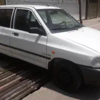 فروش پراید مدل ۸۸ رنگ نقره ای شاسی سالم دور رنگ