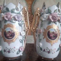 گلدان گل برجسته ۲ عدد