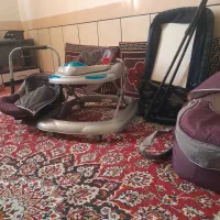 یک عددکریر با ساک خواب وگهواره با رورووک|کالسکه و لوازم جانبی|شهرکرد, |دیوار