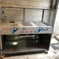 اجاق گاز صنعتی  با صفحه استیک و گریل